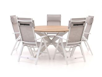 Bellagio la vita attrattiva Bellagio Avenza/Fidenza &oslash;149cm dining tuinset 6-delig verstelbaar