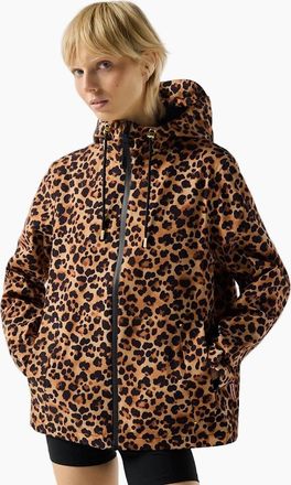 Hunter Womens Hunter Original Waterproof Printed Womens Multicoloured Rain Jacket - Brown - Size: 10/8