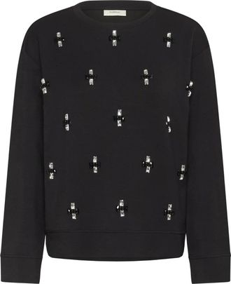 Inwear Gebreide trui met ronde hals - Dames - Sweatshirts - Zwart - M - Hoodies & sweatvesten