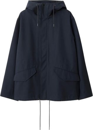 Burberry Giacca oversize con cappuccio - Blu
