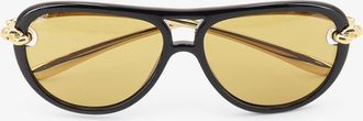 Bottega Veneta Occhiali da sole Aviator Knot in acetato - BOTTEGA VENETA - gender_Woman