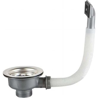OEM Cestello Di Troppo Pieno Rettangolare Per Lavello Da Cucina Con Filtro In Acciaio Inox Da 114 Mm (1 1/2 Pollici) Di Diametro