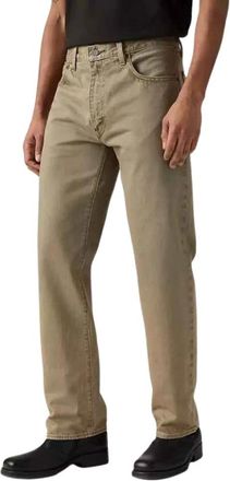 Levi's 555 Relaxed Straight - Heren - Regular Fit Jeans - Beige - W36 L32 - Katoen - Jeans