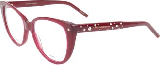 Carolina Herrera Womens 53 mm Burgundy Eyeglasses