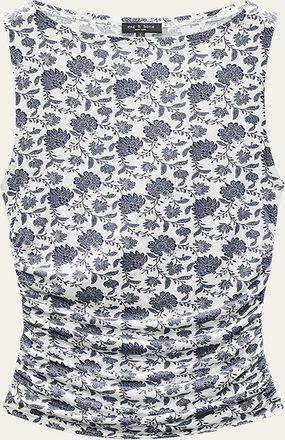 Rag & Bone Luca Printed Shirred Tank