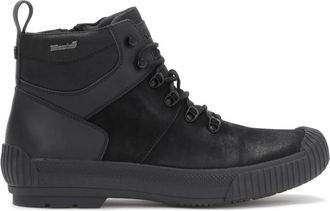 Kazar Zwarte herenlaarzen - Heren - Veterlaarzen - Zwart - 40 EU - Leer - Schoenen