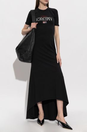 Willy Chavarria Dress Welcome To America, Womens, Black