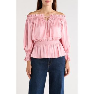 Elie Tahari The Reilley Top in Soho Pink at Nordstrom Rack, Size X-Small