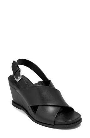 Aerosoles Dayonara Wedge Sandal in Black at Nordstrom Rack, Size 9.5