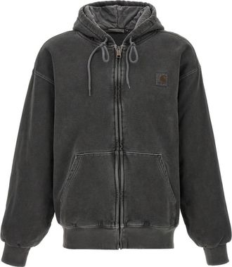 Carhartt Work in Progress Dark Grey Zip Up Hoodie