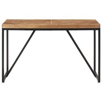 Berkfield Home Dining Table 120x60x76 cm Solid Acacia & Mango Wood in Brown | Size: 120 x 60 x 76 cm
