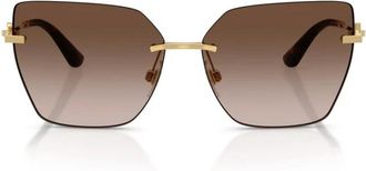 Dolce & Gabbana Dg 2321 Cat Eye Zonnebril - unisex - Zonnebrillen - Geel - ONE Size - Accessoires