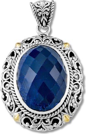 Samuel B. Sterling Silver & 18K Gold Blue Corrundum Pendant at Nordstrom Rack