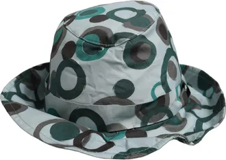 Dolce & Gabbana HAT10021 Polka Dot Cotton Bucket Hat - Teal