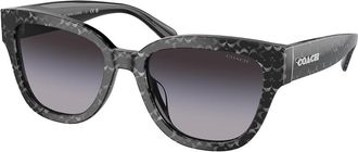 Coach HC8379U CL920 55208G Womens Sunglasses Black Size 54