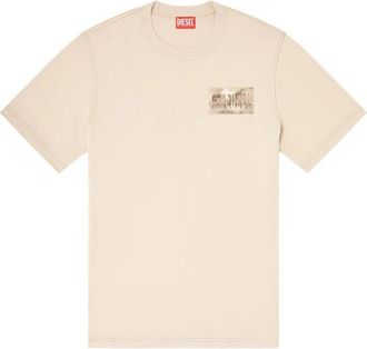 Diesel Shirts - Heren - T-shirts - Beige - XL - Tops
