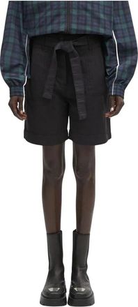Napapijri N-Nice High-waisted Shorts - Dames - Korte Broeken - Zwart - S - Katoen - Korte Broeken