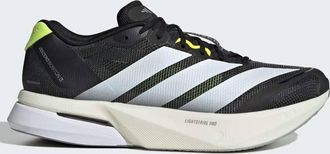 adidas Adizero boston 13 scarpe in core black / cloud white-Nero