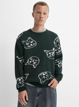 Djab Mens Jacquard pattern sweater