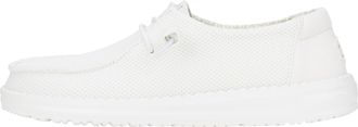 HeyDude Womens Wendy Stretch Sox Slip-On Shoes, White, 4 UK