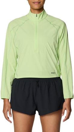 Mountain Hardwear Sunshield Half-Zip UPF 50+ Jacket in Frozen In Lime at Nordstrom, Size X-Large
