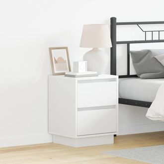 vidaXL Armadio Da Notte Con Bianco 39 X 34.5 X 50 Cm Legno Multistrato - Vidaxl