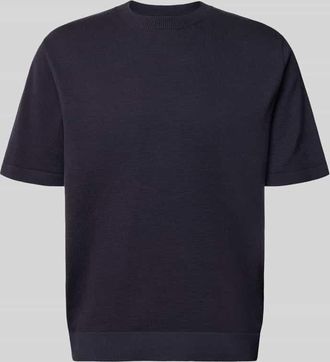 Jack & Jones T-Shirt mit Label-Detail Modell MILANO in Marine, Gr&ouml;&szlig;e XXL