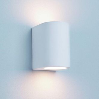 Searchlight Gypsum - 1 Aplique de pared Light Up & Down Yeso blanco para pintar, G9 - Searchlight