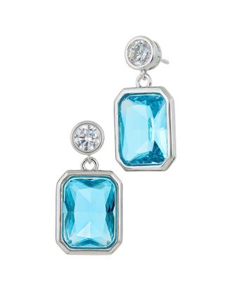 Savvy Cie Jewels Plated Cz Bold Earrings