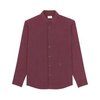 Saint Laurent Cassandre Shirt - male - Saint Laurent - Casual Shirts - Red - XL - Shirts