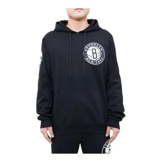 Pro Standard Pro Standard NBA Brooklyn Nets Logo Blended Hoodie in Black Men