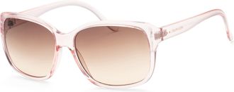 Calvin Klein Womens 60mm Pink Crystal Sunglasses