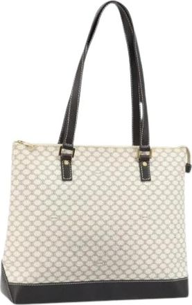 Celine Pre-owned Vintage Tote Bag - Dames - Vintage Shopper - Wit - ONE Size - Leer - Vintage