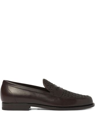 Scarosso leather loafers - Brown