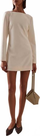 Favorite Daughter The Long Sleeve Meet Cute Dress In Ivory