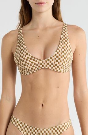 PacSun Carmen Bralette BIkini Top in Multi Pink at Nordstrom, Size X-Small