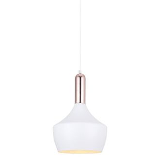 Netlighting Modern Hanging Pendant White Copper 1 Light E27