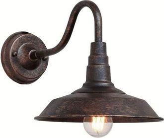 OEM L&aacute;mpara De Pared Exterior Ip54, Impermeable, Estilo Retro, De Bronce, Estilo Rural Antiguo, De Hierro Forjado, E27, L&aacute;mpara Edison Vintage Para Patio,