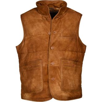 Flynt Quilted Suede Vest in Burnished Copper at Nordstrom Rack, Size Xx-Large