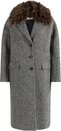 Max Mara Wkitasca Jas - Dames - Mantel - Grijs - 3XS - Jassen