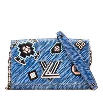 Louis Vuitton Pre-owned Cross Body Bags, female, Blue, Size: ONE SIZE Pre-owned Twist Wallet on Chain