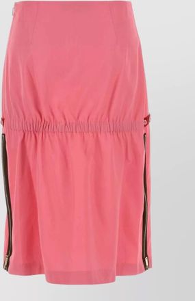 Fendi viscose blend skirt gathered detail