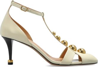 Chlo&eacute; Cleia Pumps met Hak - Dames - Pumps - Beige - 37 EU - Leer - Schoenen