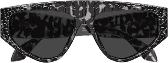 Alaia Aa0097S Oversized Textured Cat-Eye Sunglasses