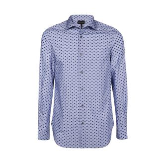 Emporio Armani Blue Casual Shirts 6L1C861Nmtzf723