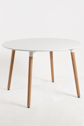 Regalos Miguel Estilo N&oacute;rdico - Mesa Tower Redonda 100 Cm Blanca