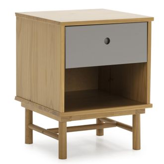 Marckonfort Vs Venta-stock - Mesita De Noche Magnus 1 Caj&oacute;n, Madera Maciza, 40 Cm (ancho) 40 Cm (profundo) 52 Cm (altura)