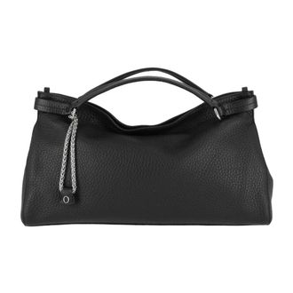 Orciani Virgo Soft Midi Handbag - unisex - Weekendtassen - Zwart - ONE Size - Katoen - Tassen
