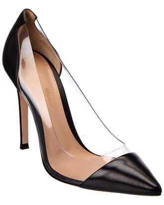 Gianvito Rossi 100 Vinyl & Leather Pump