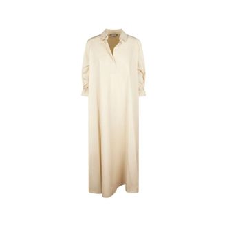 Max Mara Midi Dresses, female, Beige, Size: XS Midi Dresses